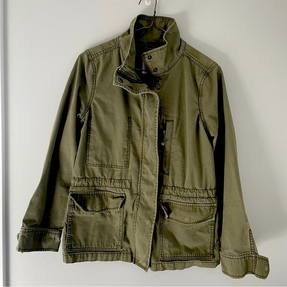 Madewell green utility jacket size small